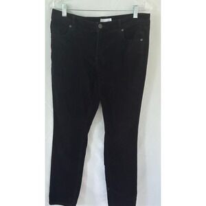 ANN TAYLOR LOFT Modern Skinny Black Corduroy Pants Size 10‎ 30